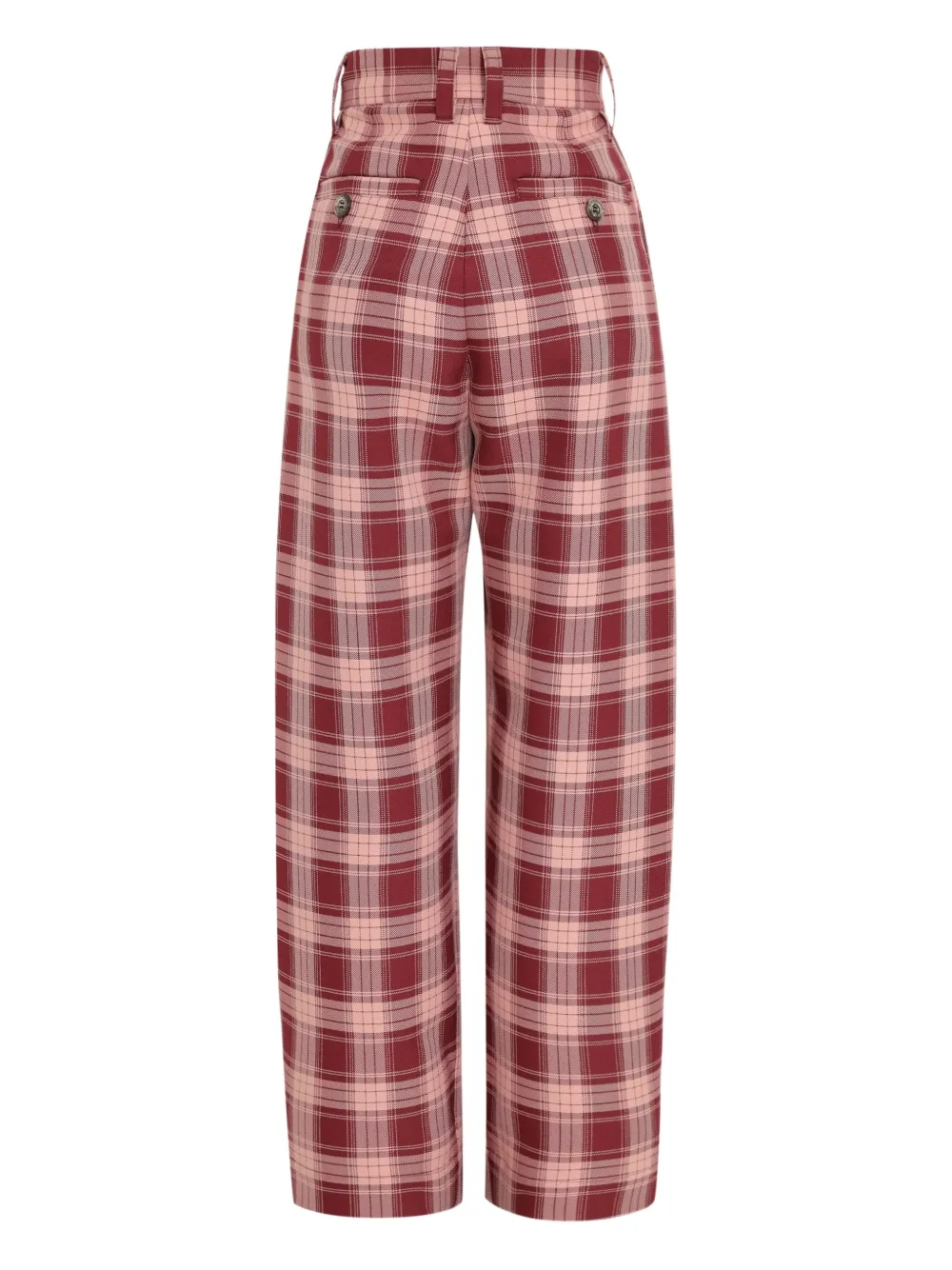 À La Garçonne Calça xadrez com pregas | Calça Reta | Image 2