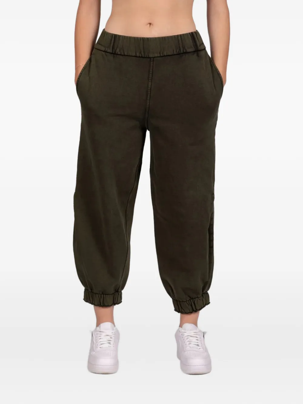 PODHIO Milestone elastic-cuffed joggers | Green | Image 1