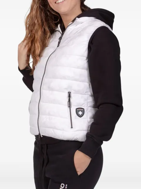 PODHIO logo-patch hooded gilet