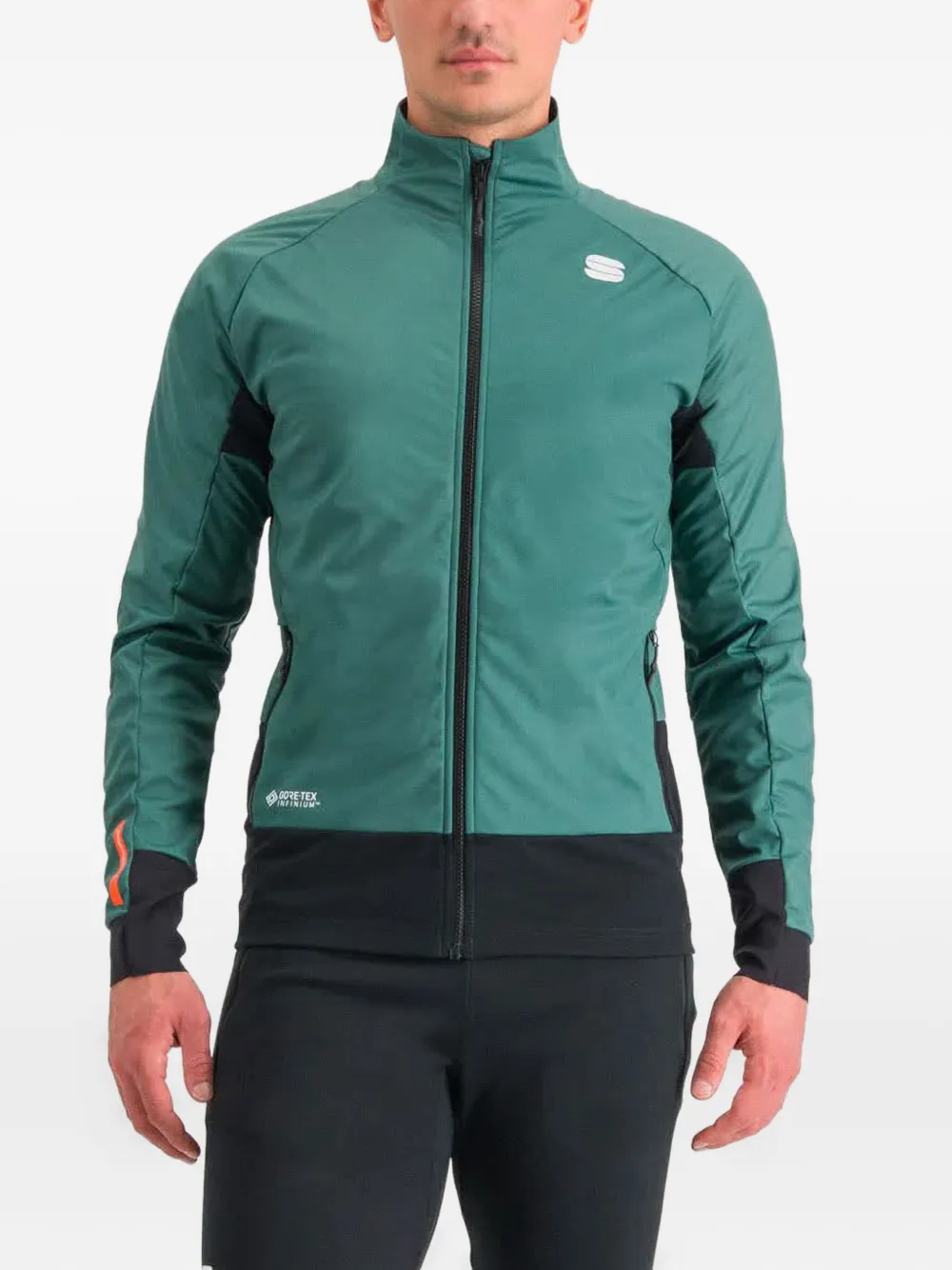 SPORTFUL Apex jack met vlakken en halve rits Groen