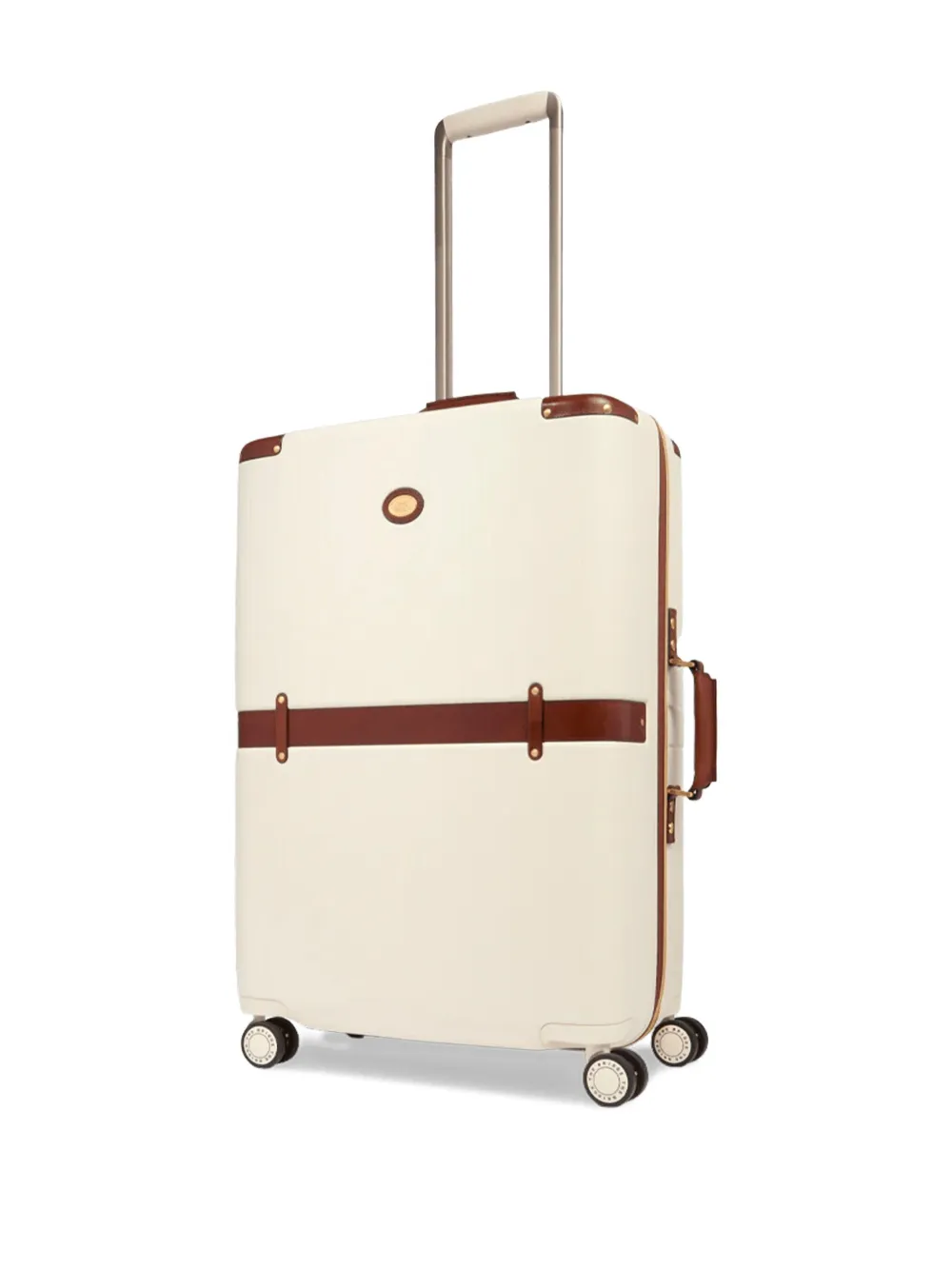 The Bridge Koffer met leren afwerking Beige