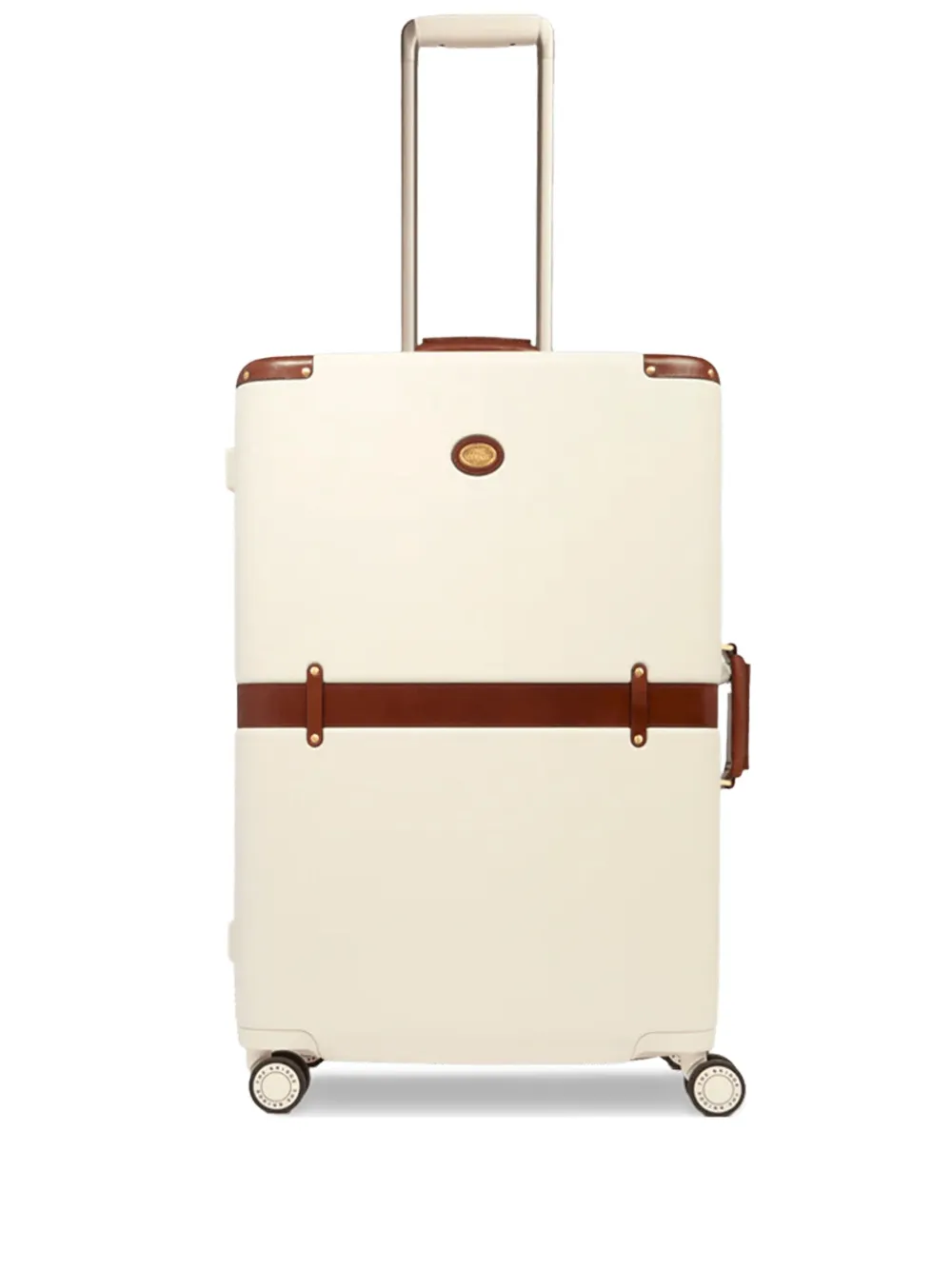 The Bridge leather-trimmed trunk suitcase | Neutrals | Image 1