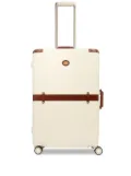 The Bridge leather-trimmed trunk suitcase - Neutrals