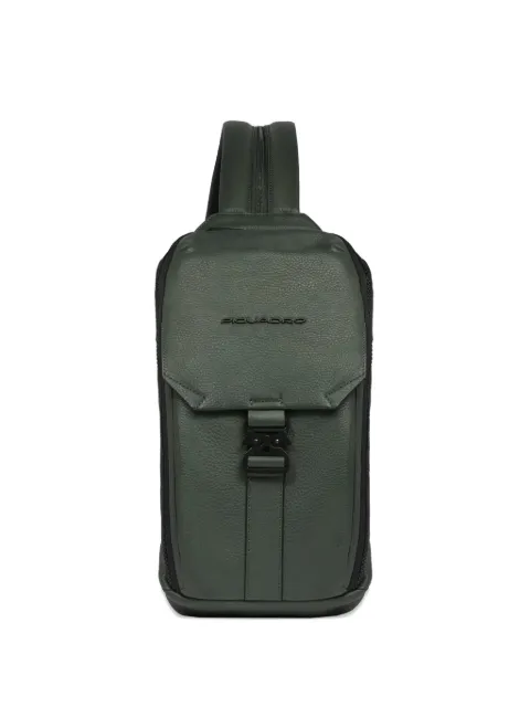 PIQUADRO buckle-fastening leather sling bag