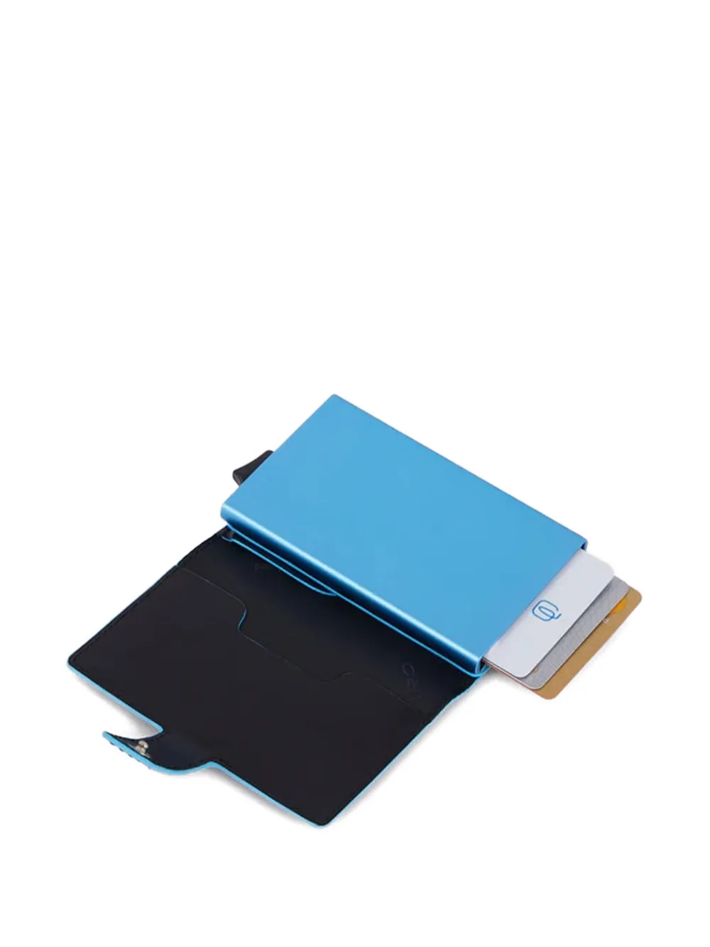 PIQUADRO Leren pasjeshouder Zwart