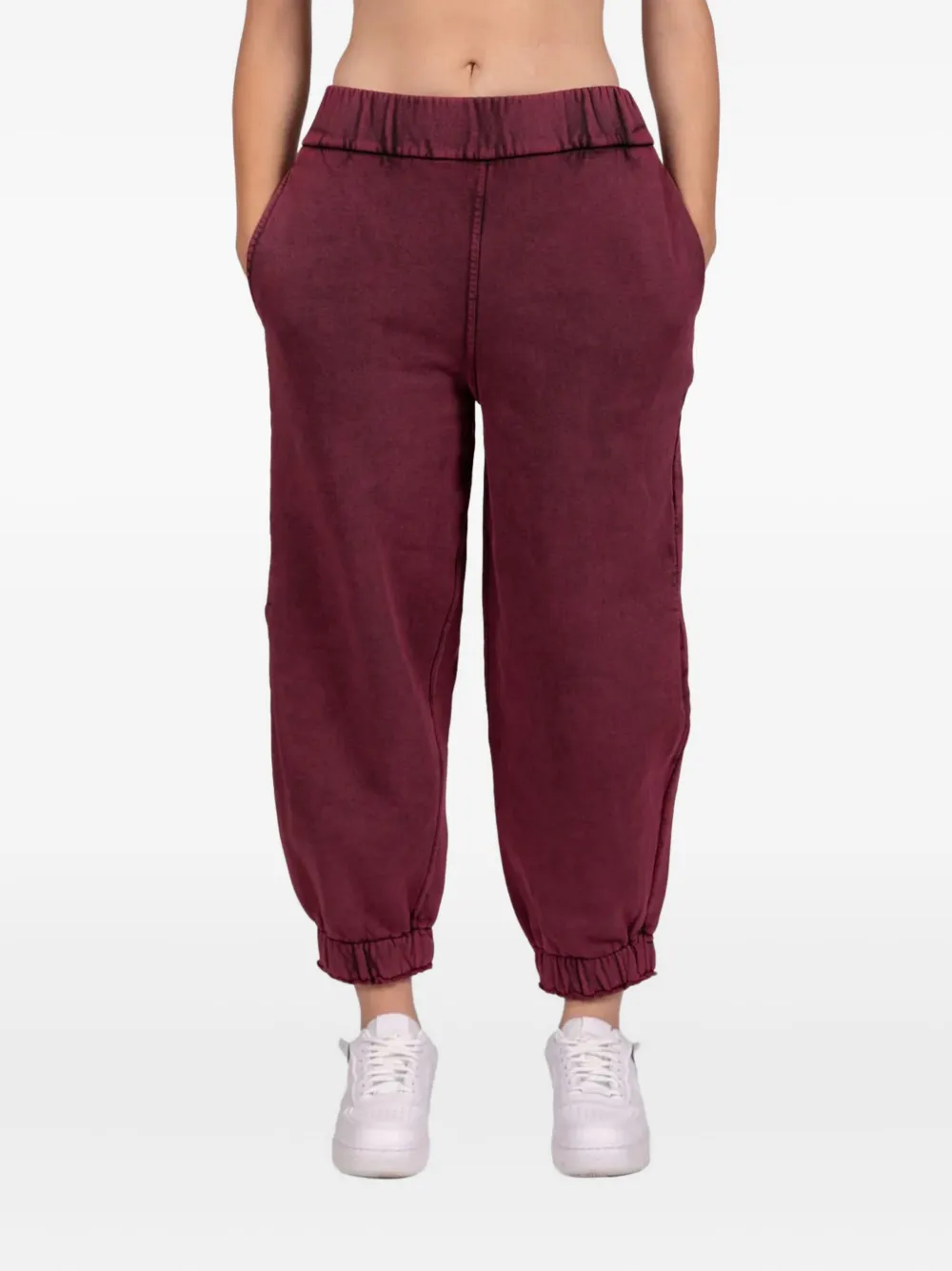 PODHIO Milestone elastic-cuffed joggers | Red | Image 1