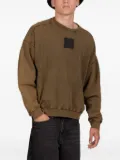 PODHIO Milestone logo-patch sweatshirt - Green