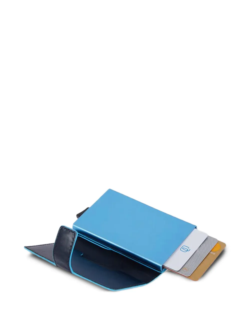 PIQUADRO Leren pasjeshouder Blauw