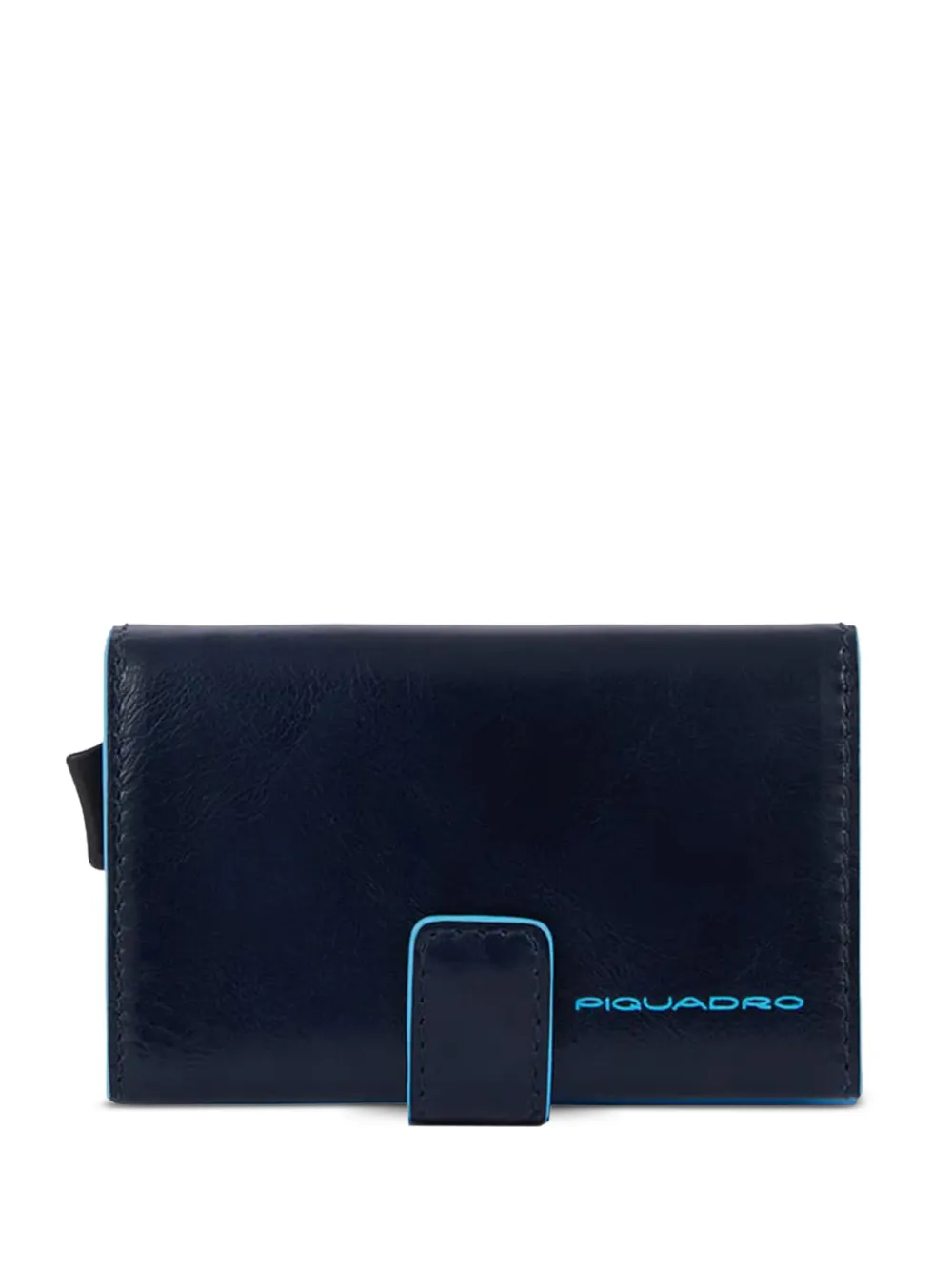 PIQUADRO leather cardholder Blauw