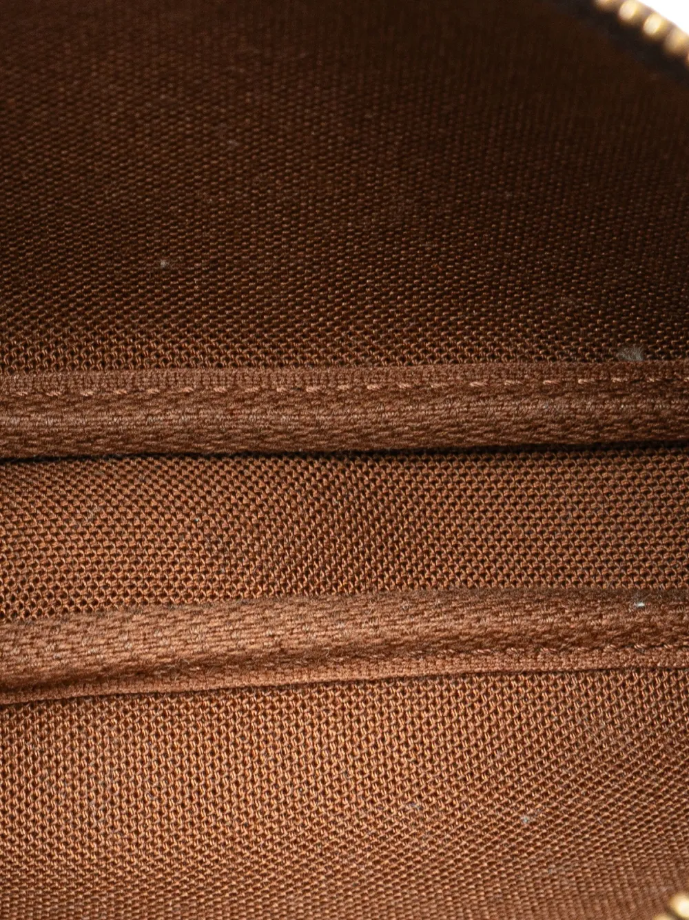 Pre-owned Louis Vuitton 2005 Monogram Mini Pochette Accessoires Handbag In Brown