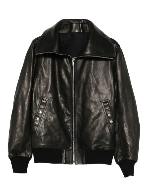 Rick Owens zip-up leather jacket