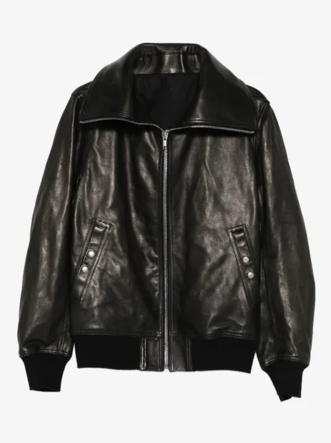 Rick Owens zip-up leather jacket