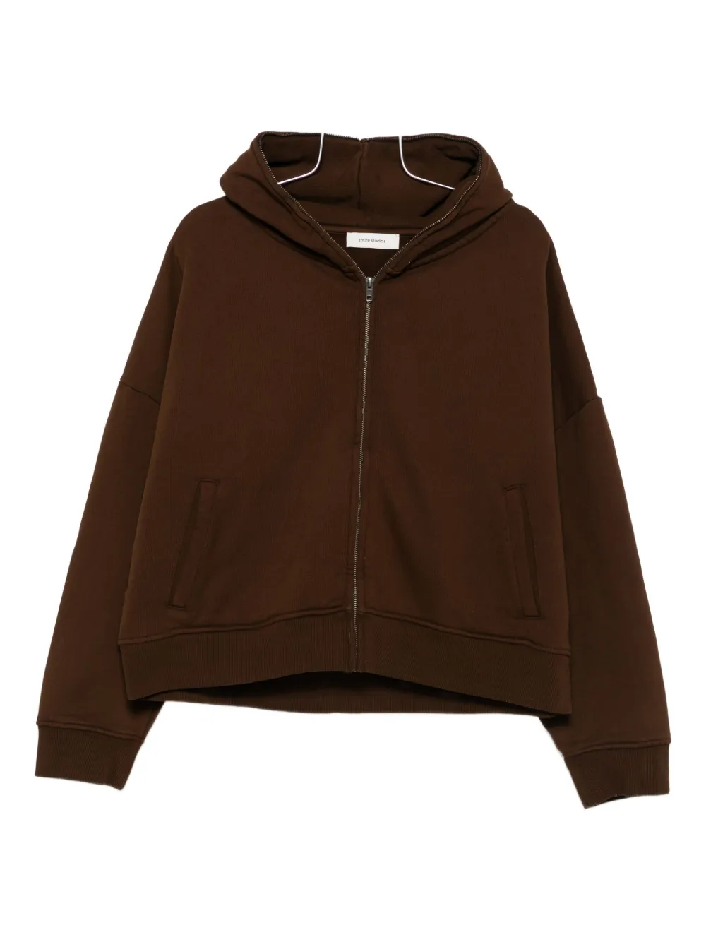 Entire Studios Zip Hoodie In Brown