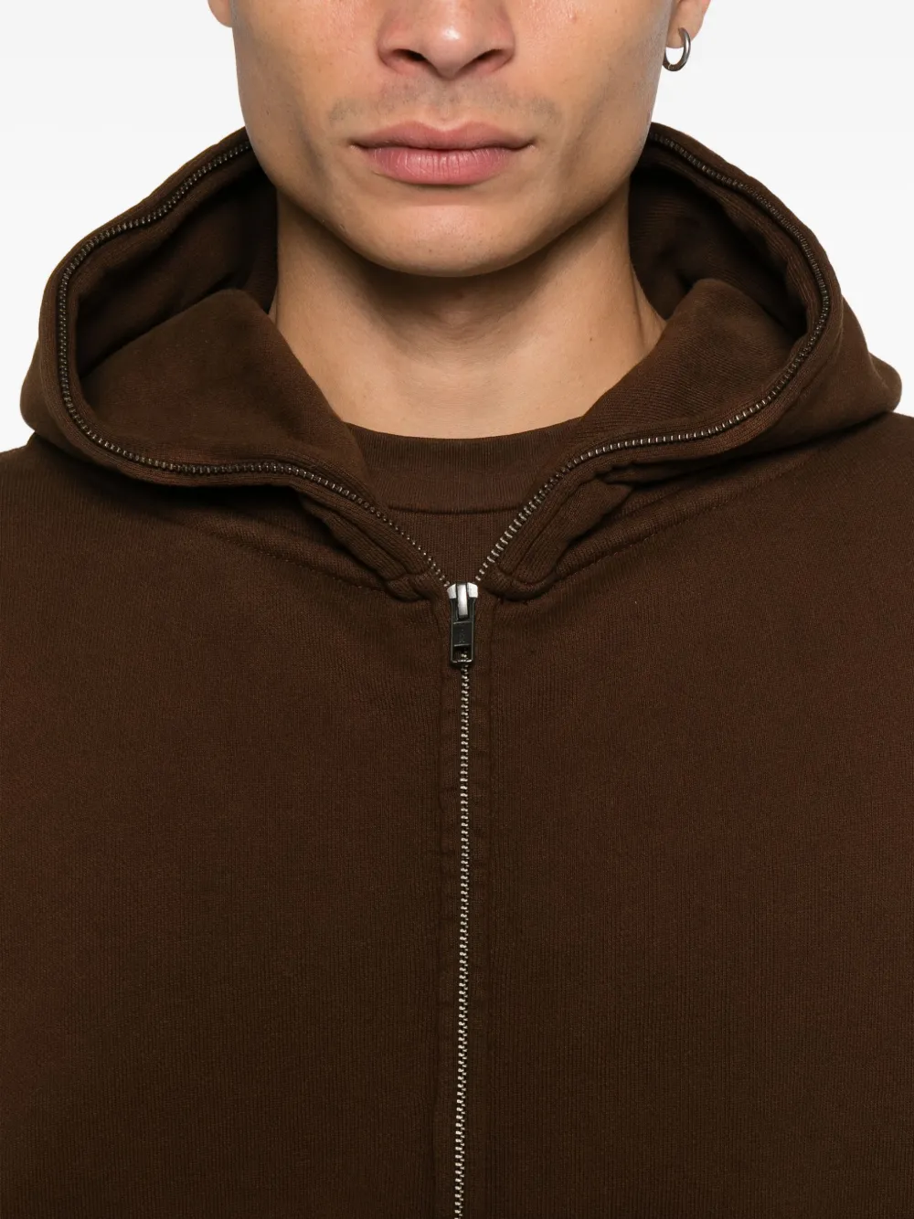 Entire Studios Zip Hoodie In Brown