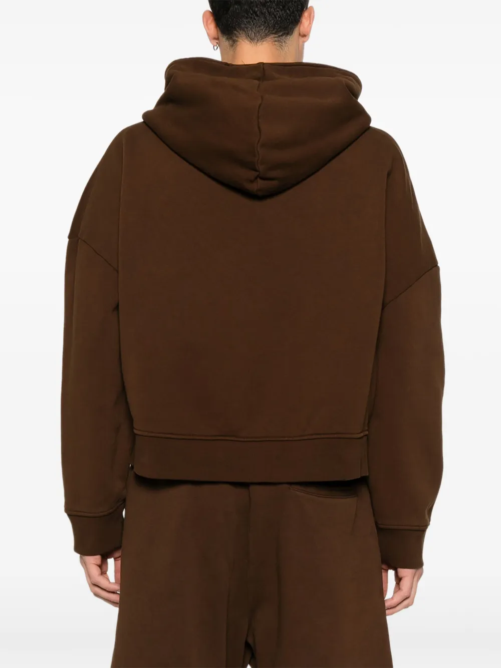 ENTIRE STUDIOS Hoodie met rits Bruin