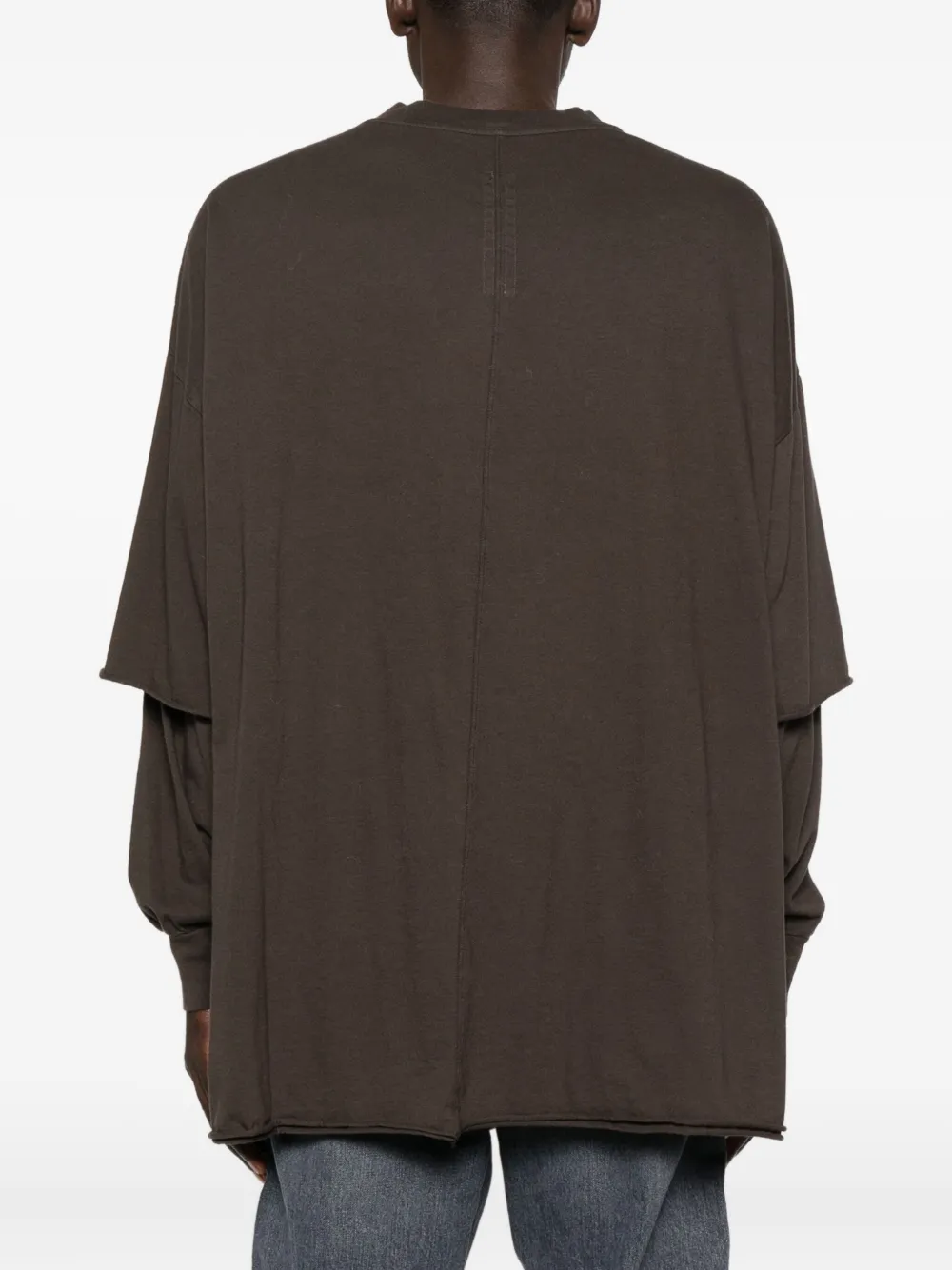 Rick Owens Drkshdw Layered Long-sleeve T-shirt In Brown