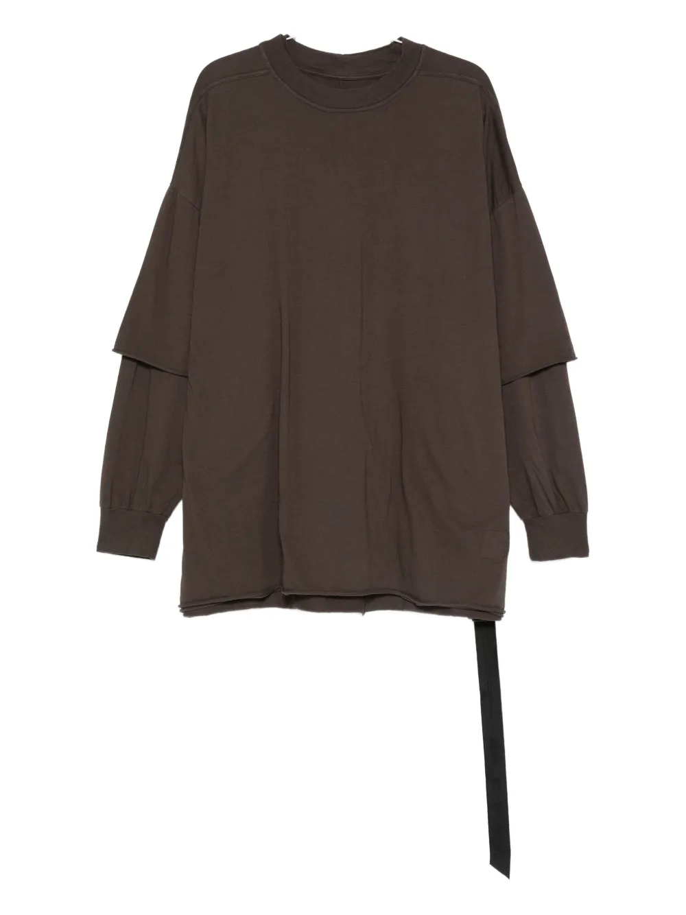 Rick Owens DRKSHDW layered long-sleeve T-shirt | Brown | Image 1