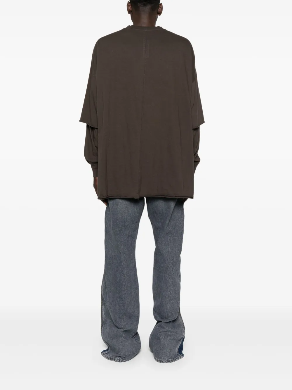 Rick Owens DRKSHDW T-shirt met lange mouwen Bruin