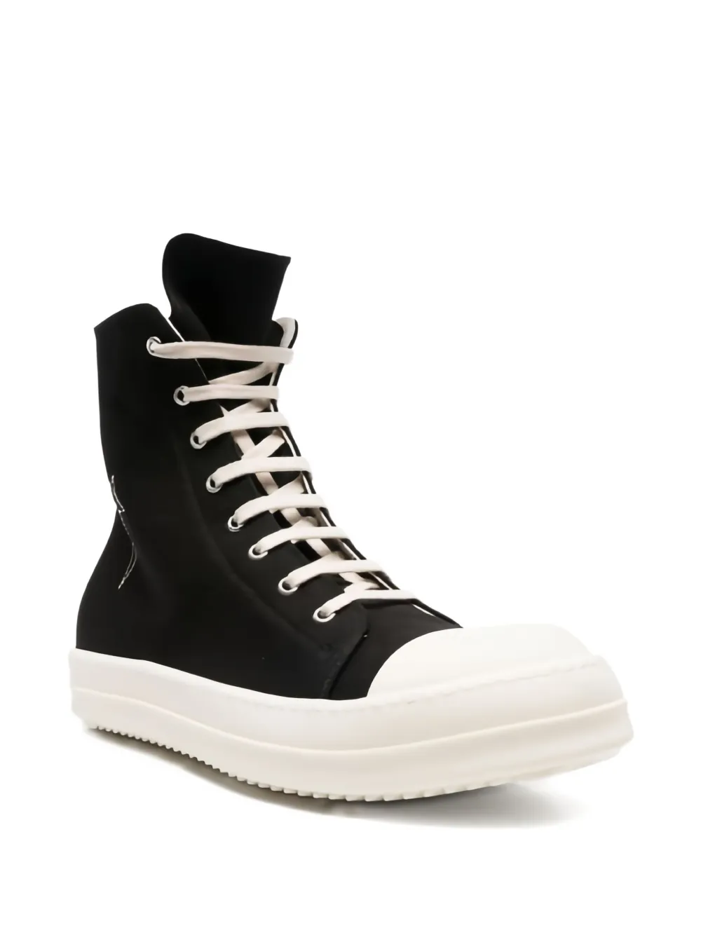 Rick Owens DRKSHDW lace-up zip-fastening sneakers Black