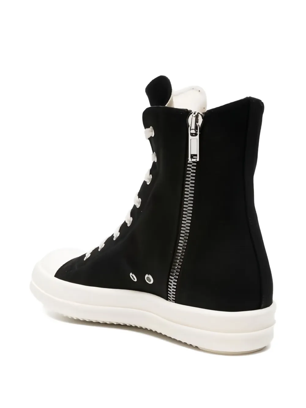 Rick Owens DRKSHDW lace-up zip-fastening sneakers Black