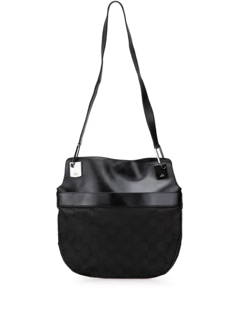 Gucci Pre-Owned شنطة كتف 'GG كانفا أند ليذر' 2000-2015