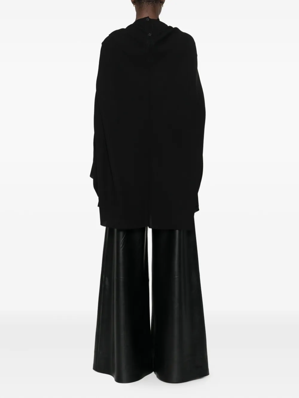 Rick Owens Gedrapeerde jurk Zwart