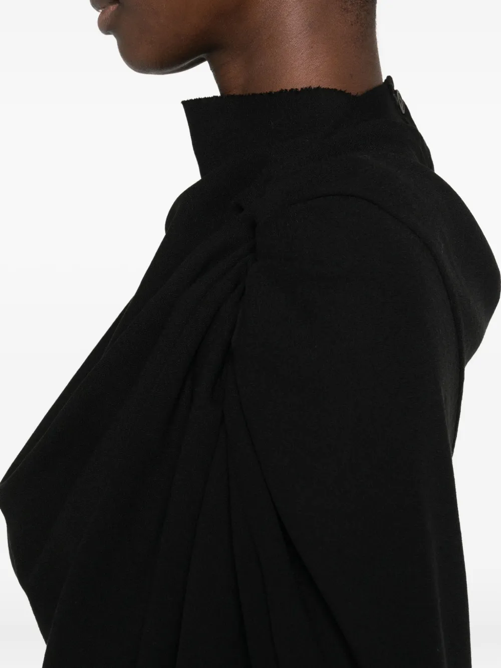 Rick Owens Gedrapeerde jurk Zwart
