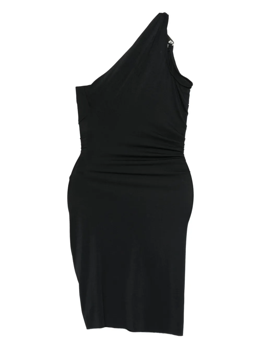  Rick Owens Lilies One-shoulder Draped Dress - Black 