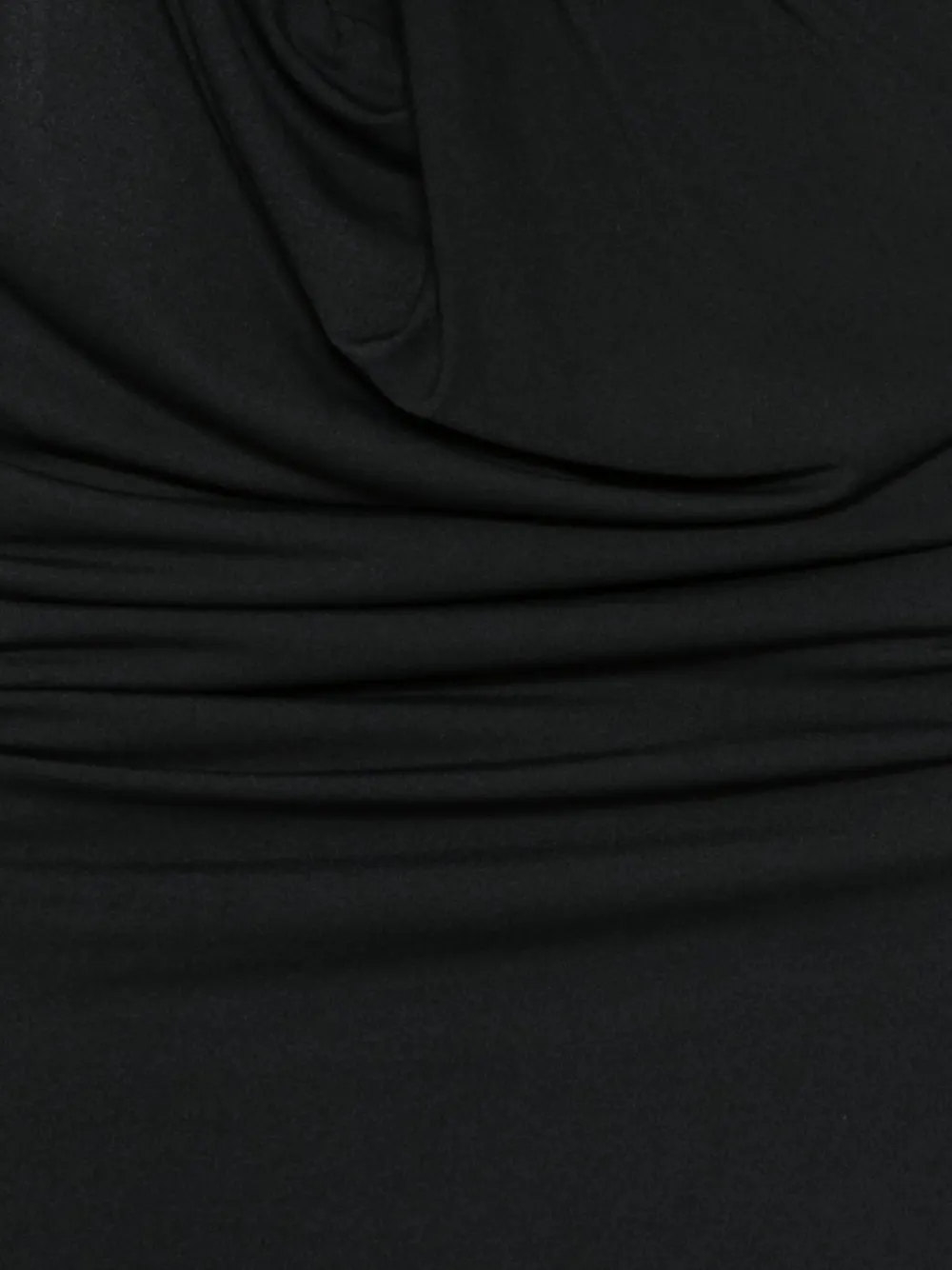  Rick Owens Lilies One-shoulder Draped Dress - Black 