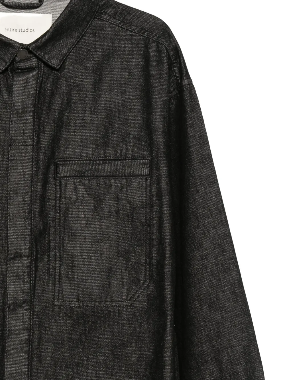 ENTIRE STUDIOS Shirt met borstzak Zwart