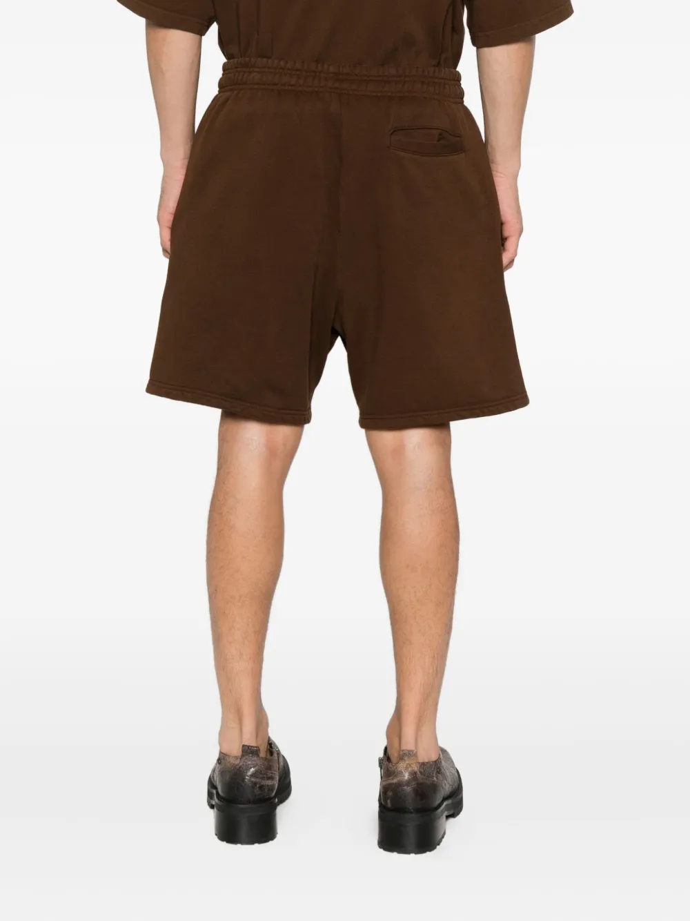 ENTIRE STUDIOS Shorts met elastische tailleband Bruin