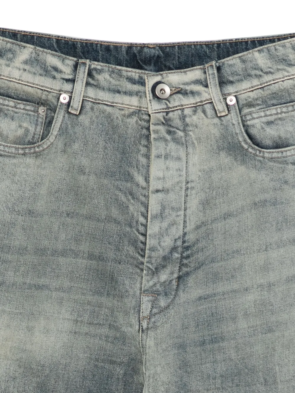 Rick Owens Katoenen flared jeans Grijs