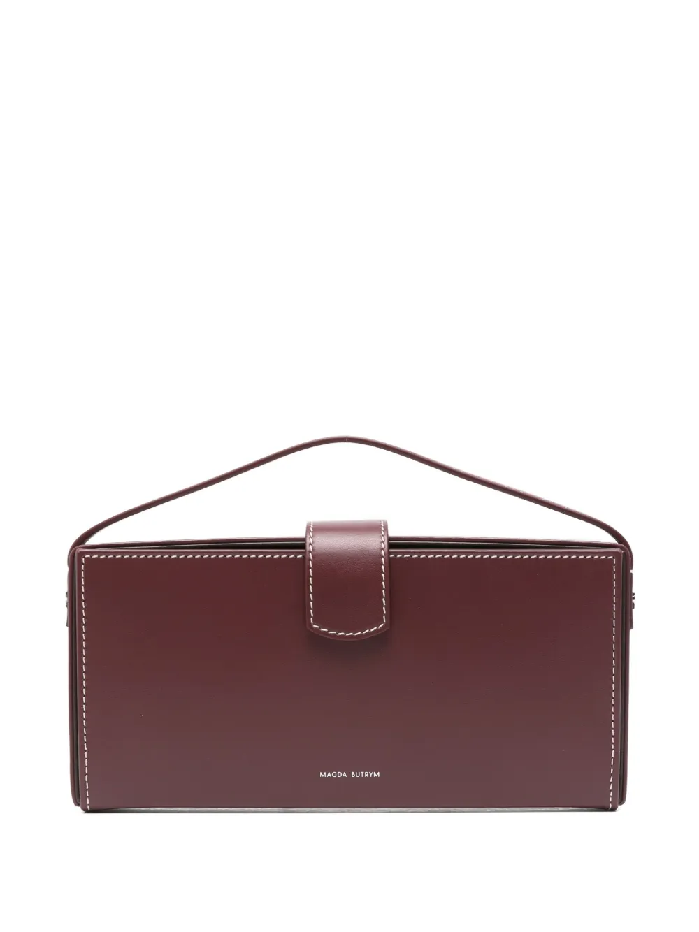 Magda Butrym Apolonia leren shopper met handgreep Bruin