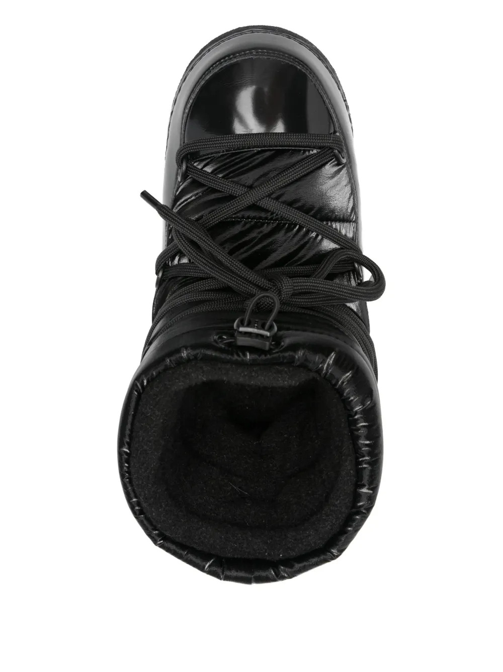 Inuikii Mountain Metallic Lace-up Padded Boots In Black