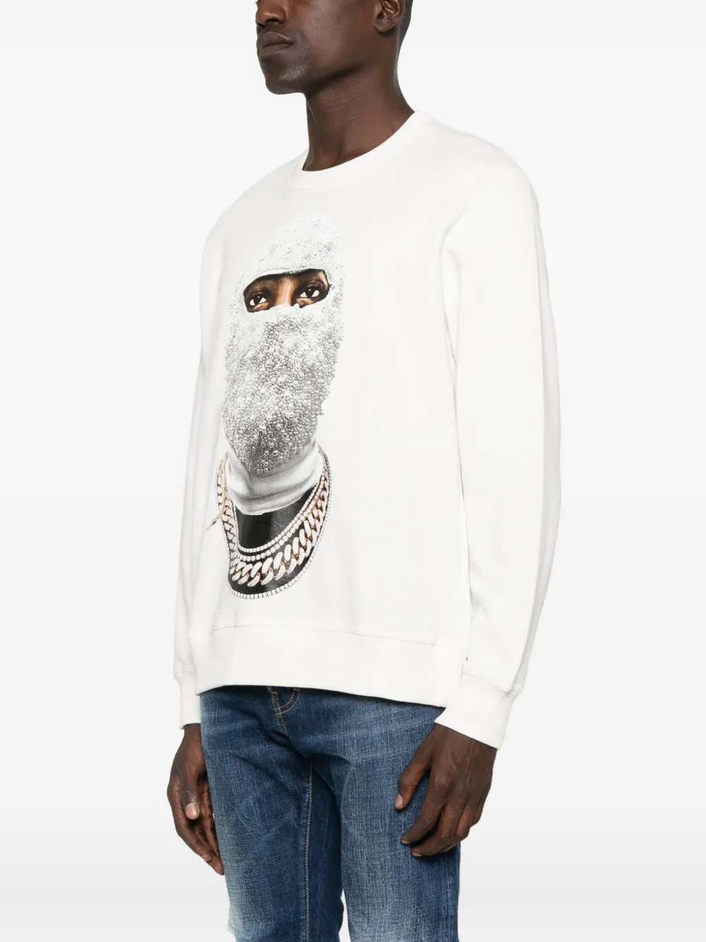 Ih Nom Uh Nit Sweater met kralen Wit