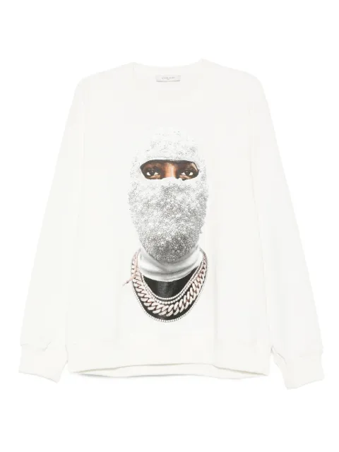 Ih Nom Uh Nit beaded-face sweatshirt
