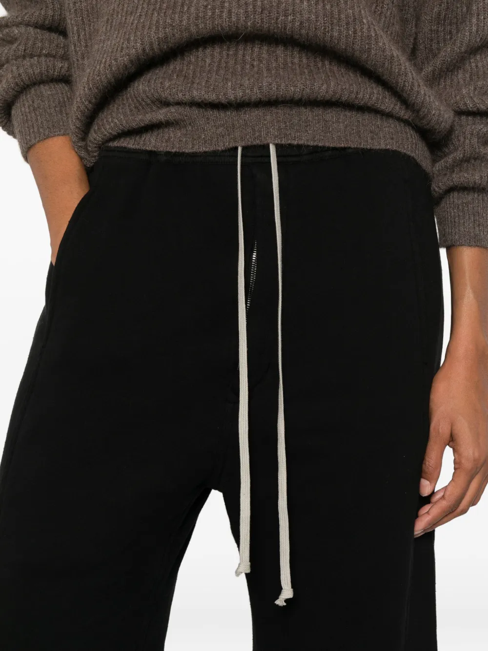 Rick Owens Drkshdw Pusher Drawstring-waist Trousers In Black