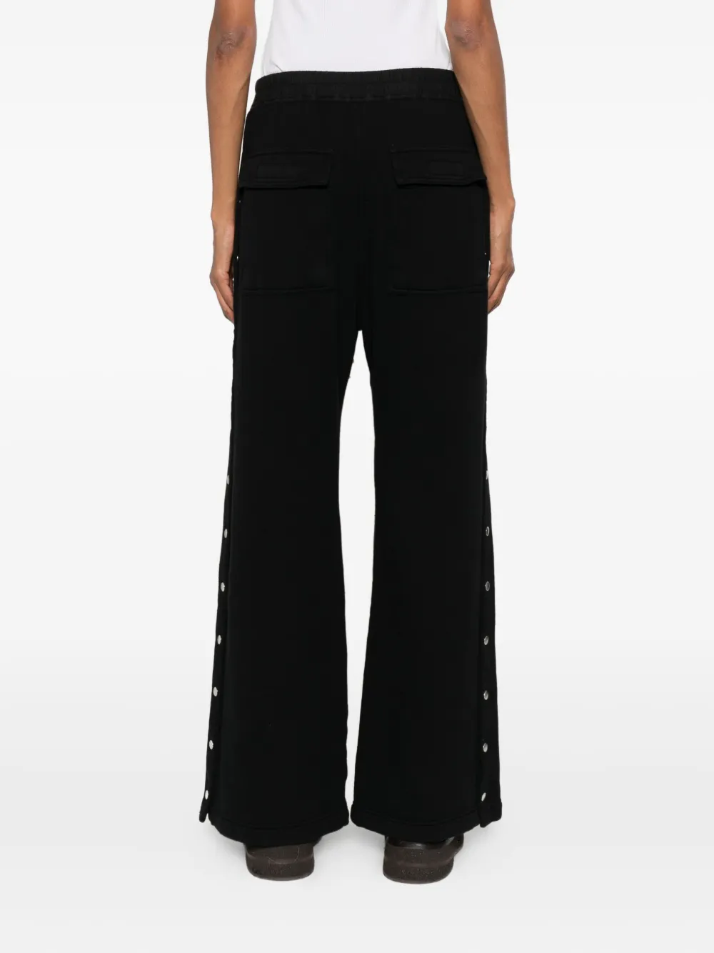 Rick Owens Drkshdw Pusher Drawstring-waist Trousers In Black