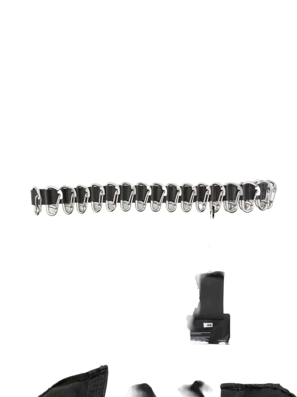HELIOT EMIL carabiner-embellishment belt | Black | Image 1