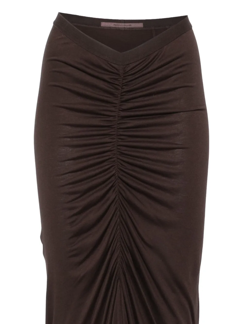 Rick Owens Ruched High-waisted Skirt In Animal Print