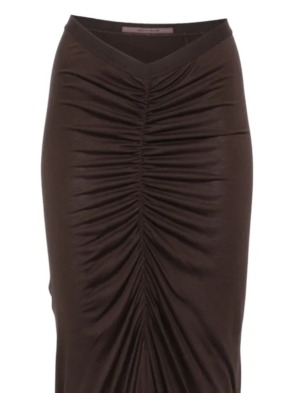 Rick Owens Lilies ハイウエスト スカート | ブラウン | FARFETCH JP