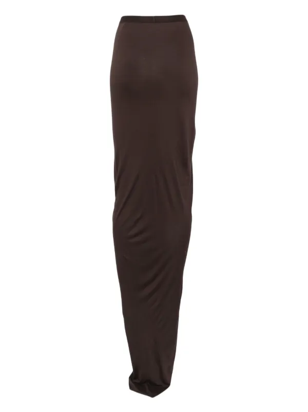 Rick Owens Lilies ハイウエスト スカート | ブラウン | FARFETCH JP