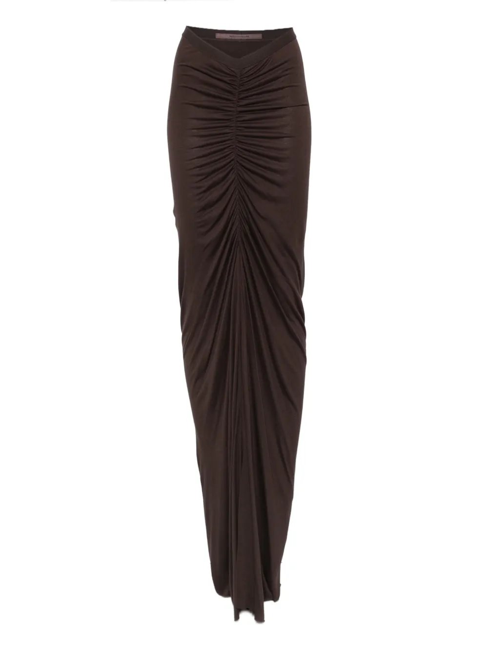 Rick Owens Ruched High-waisted Skirt In Animal Print