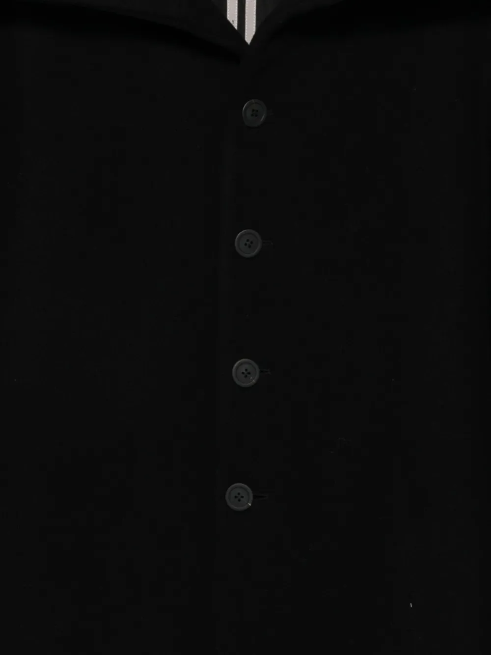 Rick Owens button-fastening long-sleeve coat Zwart