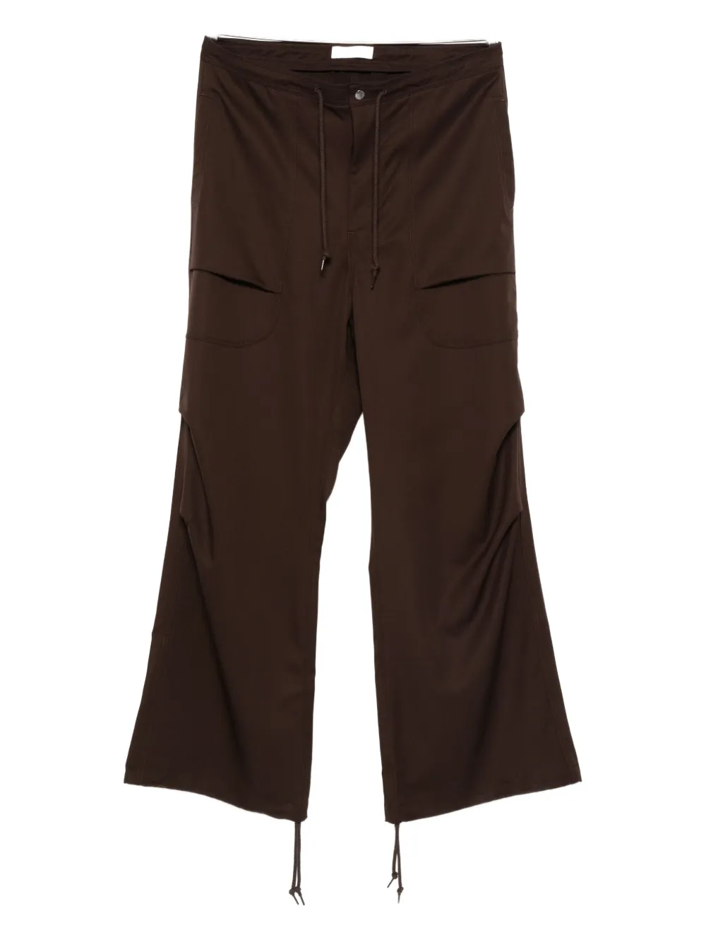Entire Studios Drawstring Cargo Trousers In Black