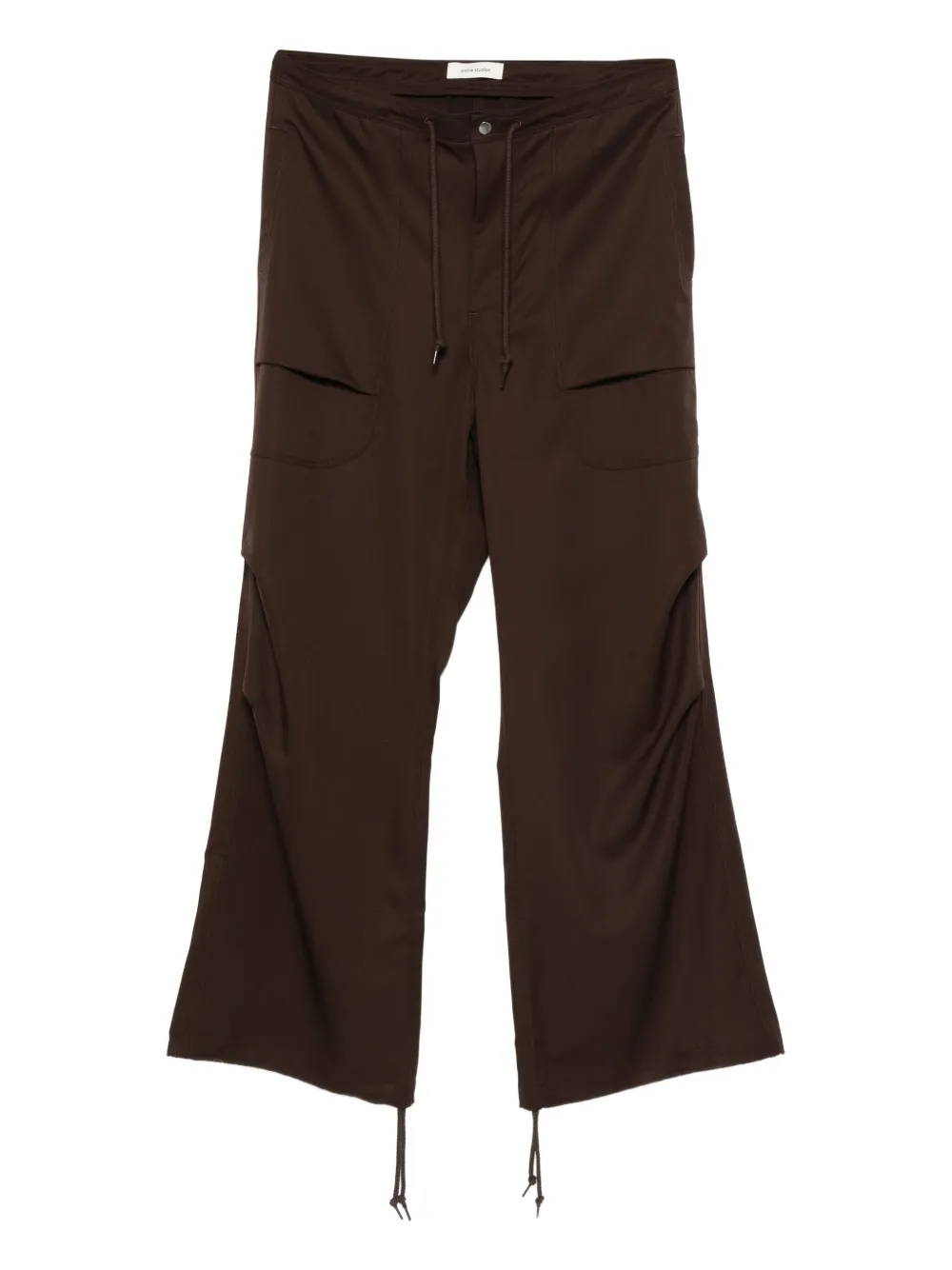 ENTIRE STUDIOS drawstring cargo trousers | Brown | Image 1