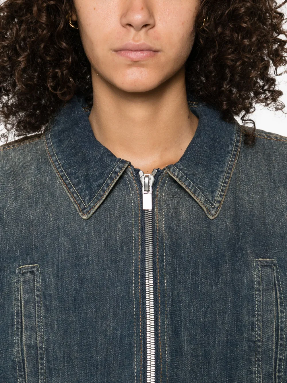 Magda Butrym Denim jack Blauw