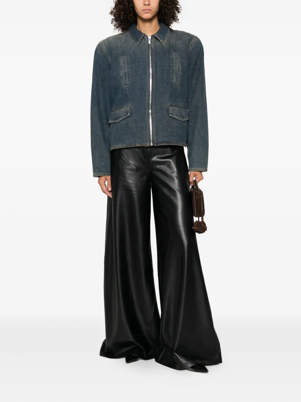 Magda Butrym Denim jack Blauw