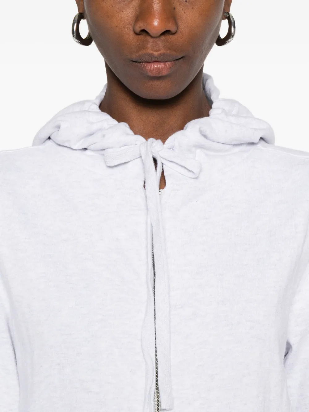 Entire Studios Hooded Zip-fastening Sweatshirt In Gray