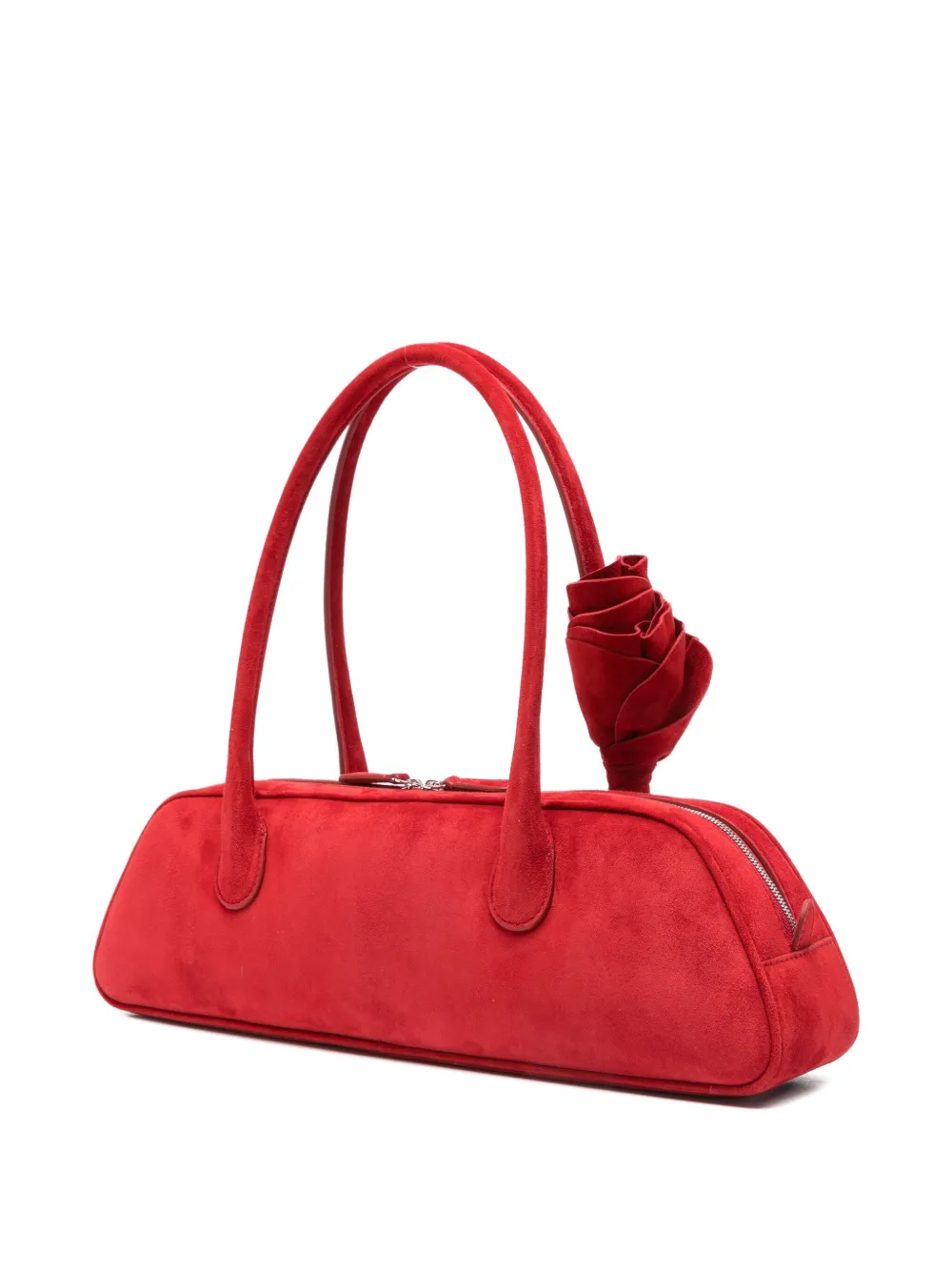 Magda Butrym Brigitte Trapeze suède shopper Rood